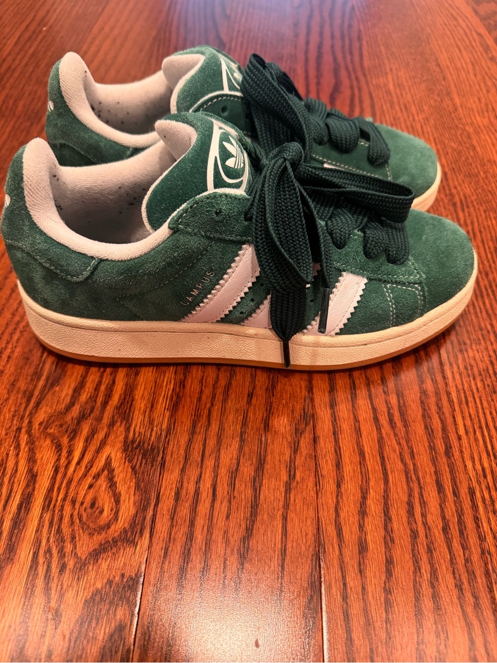 adidas Campus Suede Sneaker - Dark Green & White